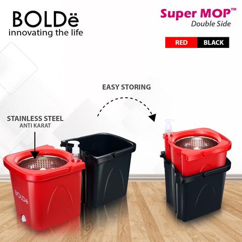 Bolde Super Mop DOUBLE SIDE Red Black
